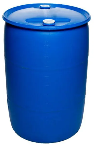 Blue 200 litre HDPE drum